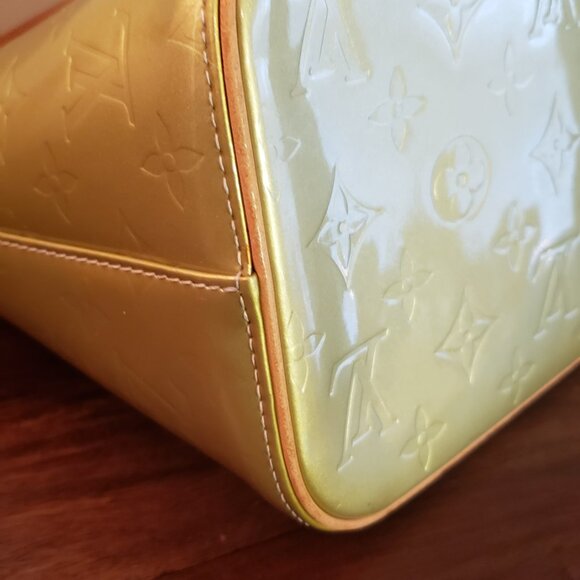 Louis Vuitton LV Handbag Houston Olive Vernis Good Comndition - Picture 6 of 16